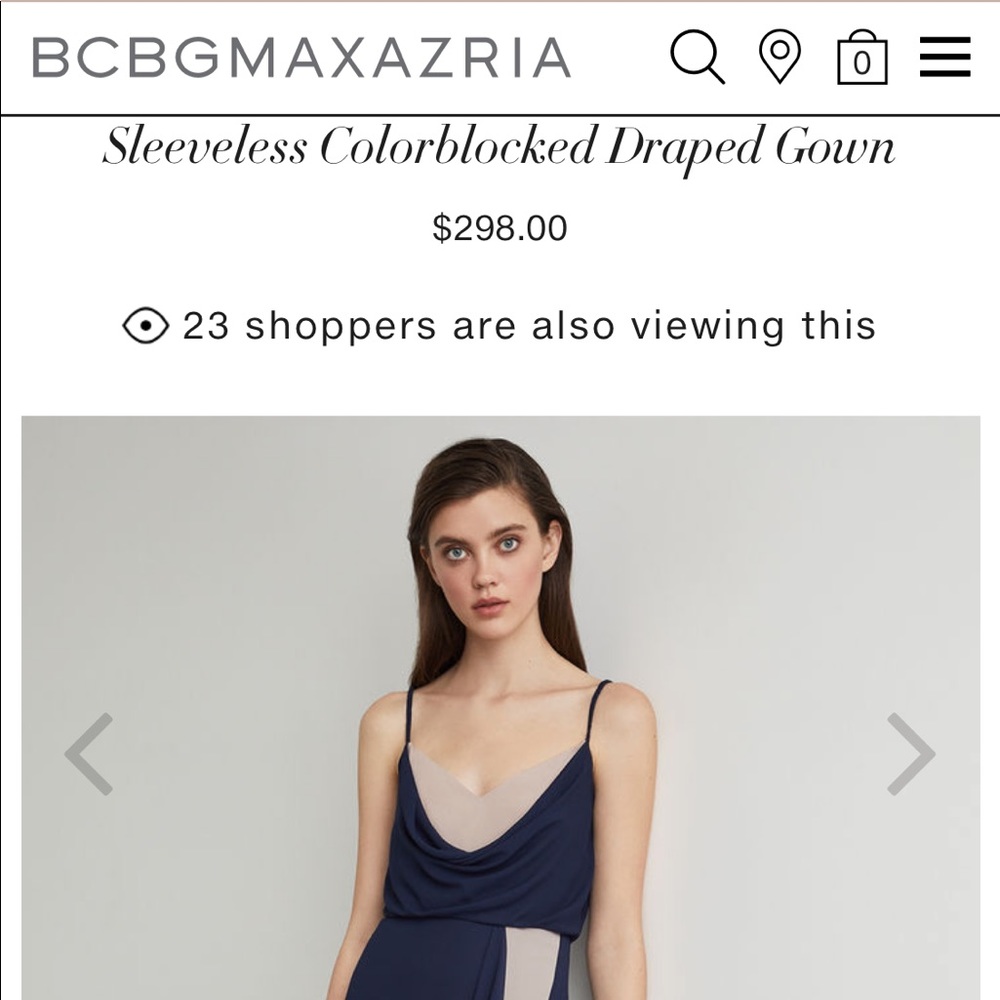 Bcbg Color Block Gown Size 10 - image 2